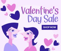 Valentine's Day Sale Facebook Post Design