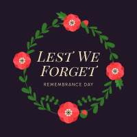 Geometric Poppy Remembrance Day Instagram Post Design