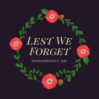 Geometric Poppy Remembrance Day Instagram post Image Preview