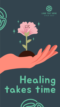 Healing Takes Time Facebook Story Design