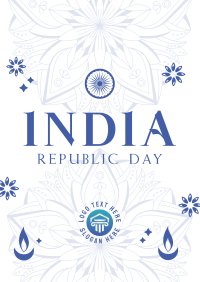Decorative India Day Flyer Image Preview