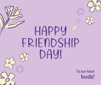 Floral Friendship Day Facebook post Image Preview