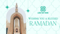 Greeting Ramadan Arch Facebook event cover Image Preview
