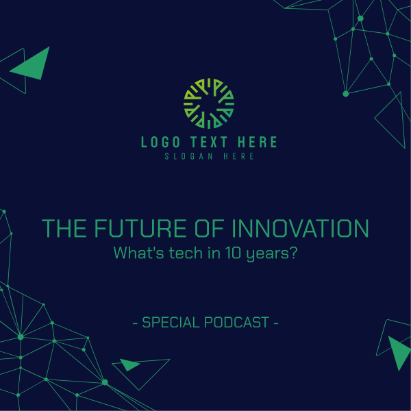 Technology Podcast Instagram Post Design Image Preview