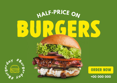 Best Deal Burgers Postcard Image Preview