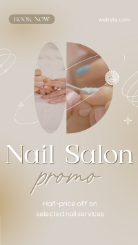 Elegant Nail Salon Services Instagram Story Design
