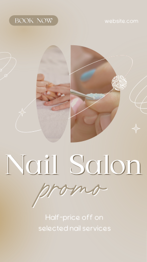 Elegant Nail Salon Services Instagram story Image Preview