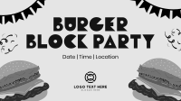 Burger Block Party Facebook Event Cover Design