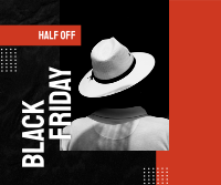 Classy Black Friday Hat Facebook Post Design