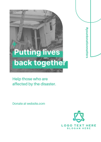 Disaster Donation Flyer Design