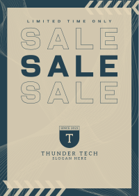 Tech Gradient Sale Poster Image Preview