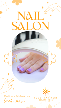 Modern Nail Salon Facebook Story Design