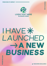 New Business Launch Gradient Flyer Design