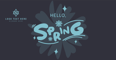 Playful Hello Spring Facebook ad Image Preview
