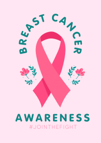 Fight Against Breast Cancer Poster Design