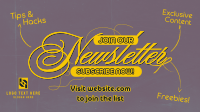 Y2K Coquette Newsletter Facebook Event Cover Design