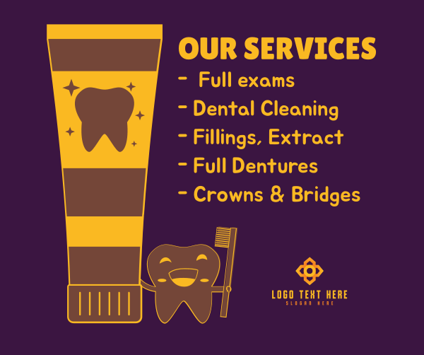 Dental Services Facebook Post Design Image Preview