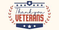 Thank you Veterans Wreath Facebook Ad Design