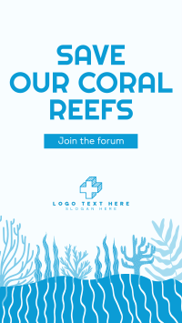 Coral Reef Conference Facebook Story Design