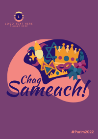 Chag Purim Sameach Flyer Image Preview