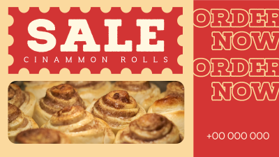 Cinnamon Rolls Sale Facebook event cover Image Preview