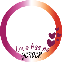 Gradient Lesbian Pride Flag Facebook Profile Picture Image Preview