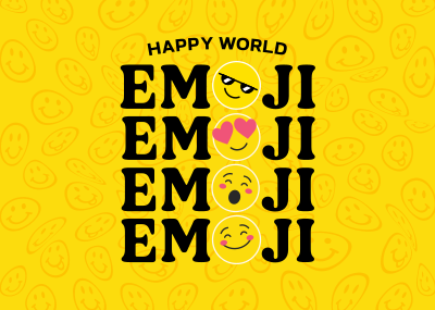 Reaction Emoji Postcard Image Preview