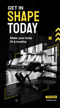 Getting in Shape Instagram Story Design