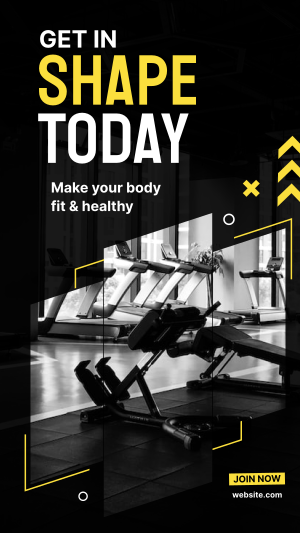 Getting in Shape Instagram story Image Preview