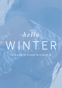 Winter Greeting Poster Design