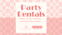 Party Tiles Abstract Facebook Event Cover Design