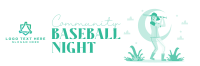 Baseball Girl Twitter Header Design