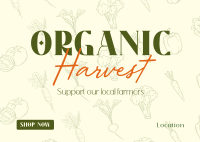 Organic Harvest Postcard Image Preview