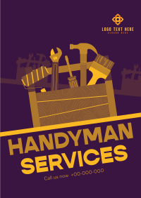 Handyman Toolbox Poster Design