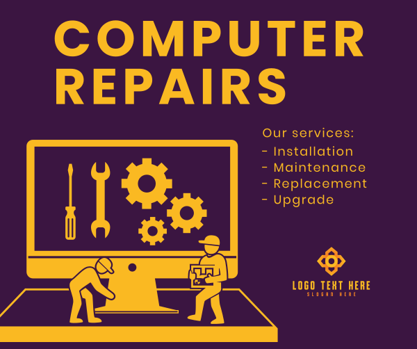 PC Repair Services Facebook Post Design Image Preview