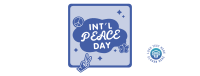 Peace Day Text Badge Facebook Cover Design