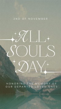 Sparkly All Souls Day Greeting Instagram Reel Preview