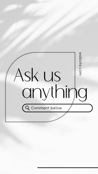 Simply Ask Us Facebook Story Design