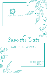 Ornamental Save The Date Invitation Image Preview