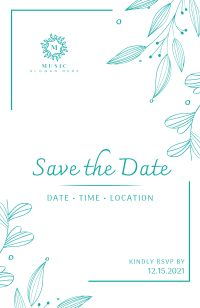 Ornamental Save The Date Invitation Design