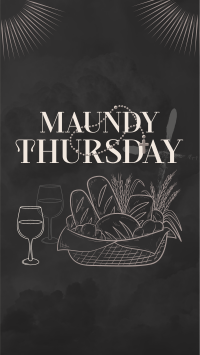 Maundy Thursday Supper YouTube short Image Preview