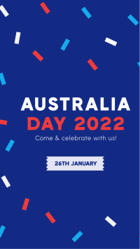 Confetti Australia Day Facebook story Image Preview