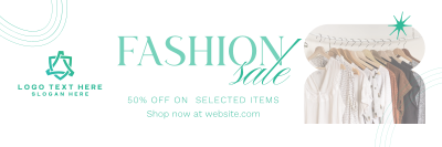 Sophisticated Fashion Sale Twitter header (cover) Image Preview
