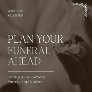 Funeral Flower Instagram post Image Preview