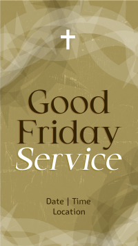  Good Friday Service Instagram Reel Design