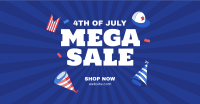 Independence Mega Sale Facebook Ad Design