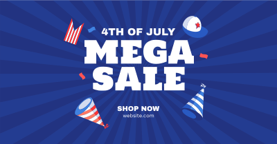 Independence Mega Sale Facebook ad Image Preview