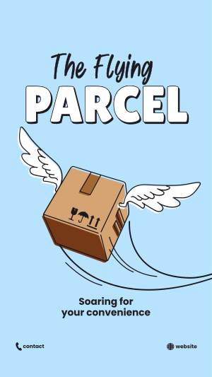 Flying Parcel Facebook story Image Preview