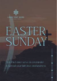Easter Holy Cross Reminder Flyer Image Preview