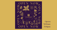 Open Flower Shop Facebook ad Image Preview